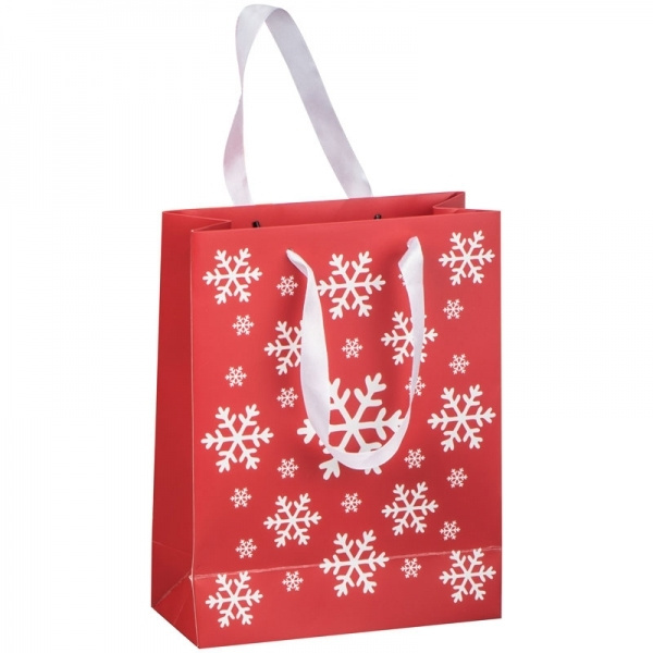 Logo trade promotional product photo of: Small Christmas paper bag BASEL