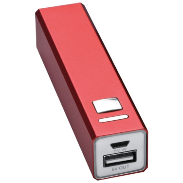 Logotrade promotional gift image of: Metal power bank PORT HOPE 2200mAh