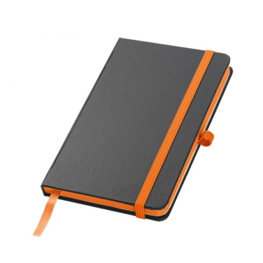 Logo trade promotional merchandise image of: Notebook A6 ROSTOCK