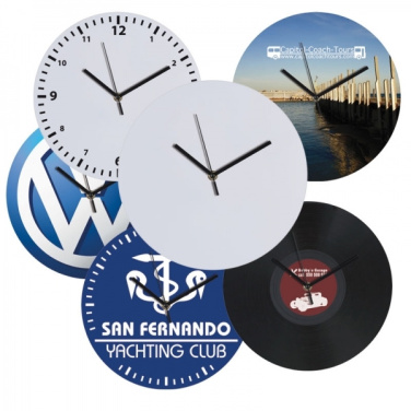 Logo trade promotional merchandise picture of: Wall clock with allover clock face VENICE