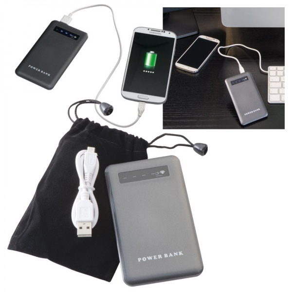 Logo trade promotional products image of: Power bank KINGSVILLE