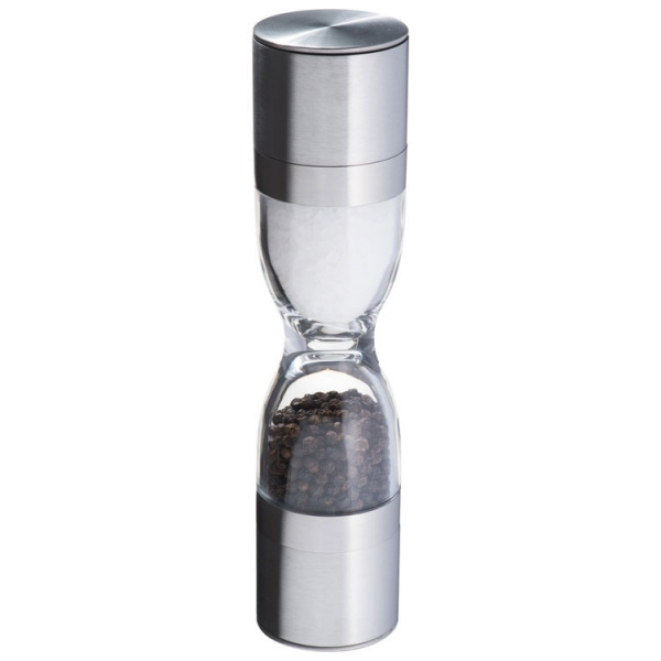 Logo trade corporate gifts picture of: Salt and pepper mill 2-in-1 ROME