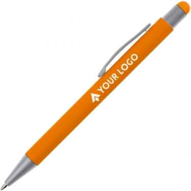 Logo trade advertising products image of: Metal ballpen touch pen soft touch SALT LAKE CITY