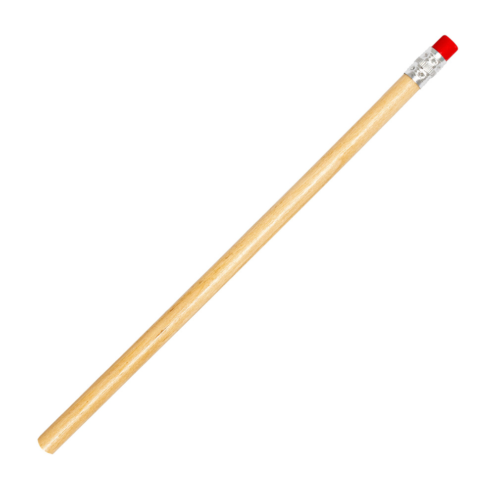 Logo trade advertising product photo of: Pencil with eraser HICKORY