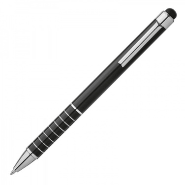 Logo trade promotional giveaways picture of: Metal ballpen with touch pen LUEBO