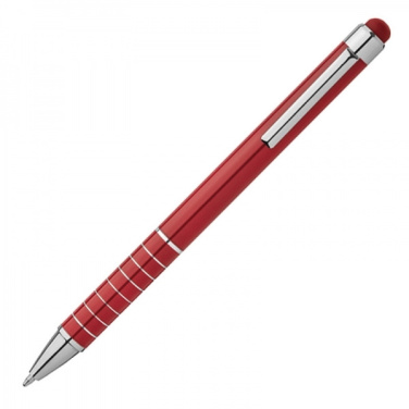 Logo trade promotional gifts picture of: Metal ballpen with touch pen LUEBO