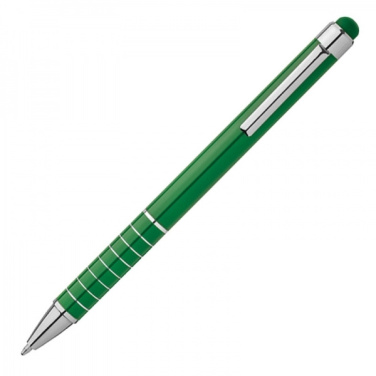 Logo trade promotional giveaways picture of: Metal ballpen with touch pen LUEBO