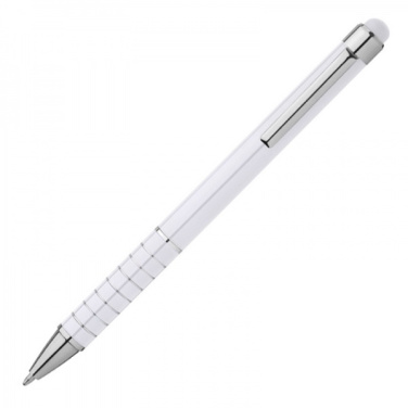 Logo trade promotional merchandise image of: Metal ballpen with touch pen LUEBO