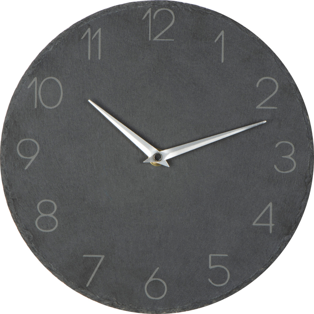 Logotrade advertising products photo of: Slate wall clock GRAZ