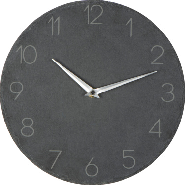 Logotrade promotional product image of: Slate wall clock GRAZ