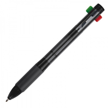 Logo trade promotional item photo of: Plastic ballpen 4in1 NEAPEL