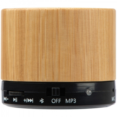 Logo trade corporate gifts picture of: Bamboo bluetooth speaker FLEEDWOOD