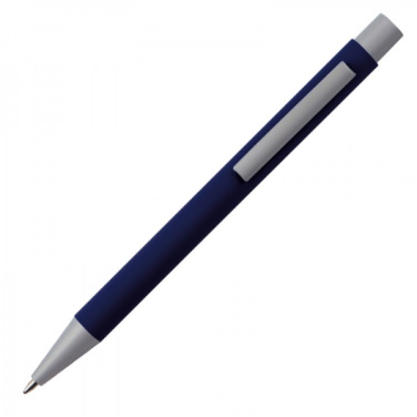 Logo trade promotional items picture of: Metal ballpen soft touch ABU DHABI