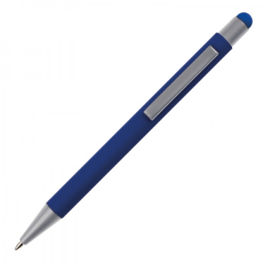 Logo trade business gift photo of: Metal ballpen touch pen soft touch SALT LAKE CITY