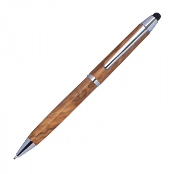 Logotrade corporate gifts photo of: Wooden ballpen with touch function ERFURT