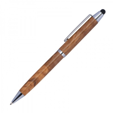 Logotrade promotional merchandise image of: Wooden ballpen with touch function ERFURT