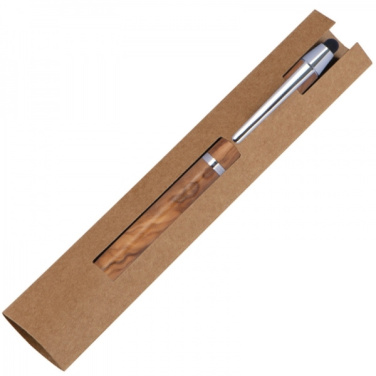 Logotrade promotional product image of: Wooden ballpen with touch function ERFURT