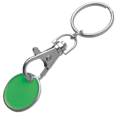 Logo trade promotional merchandise image of: Keyring with shopping coin ARRAS