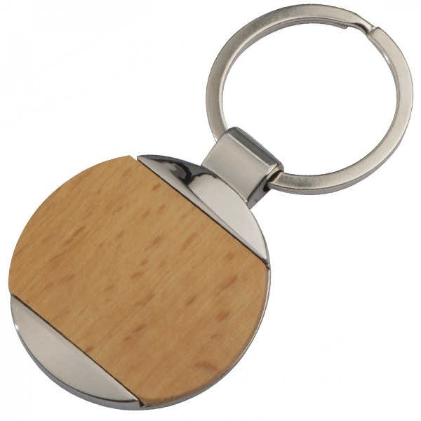 Logo trade corporate gifts picture of: Wooden keyring LANGHAUS