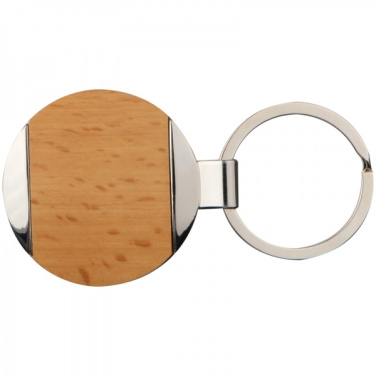 Logo trade corporate gifts picture of: Wooden keyring LANGHAUS