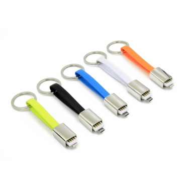 Logotrade advertising product picture of: Data transfer cable and keyring