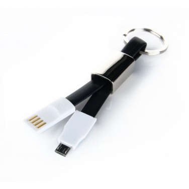 Logo trade promotional merchandise image of: Data transfer cable and keyring