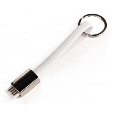 Logotrade advertising product image of: Data transfer cable and keyring