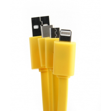 Logo trade promotional merchandise photo of: Personalized charging cable 3in1