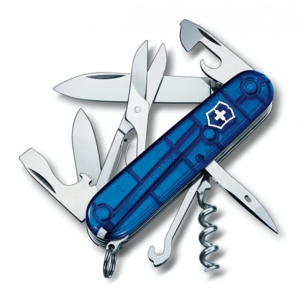 Logotrade promotional merchandise photo of: Pocket knife Climber transparent Victorinox