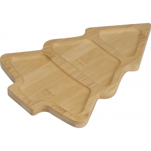 Logotrade promotional giveaway picture of: Bamboo snack tray LOUISVILLE