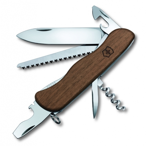 Logo trade promotional giveaways picture of: Pocket knife Forester wooden Victorinox