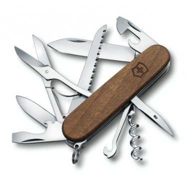 Logo trade corporate gift photo of: Pocket knife Huntsman Wood Victorinox