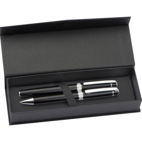 Logotrade promotional giveaway picture of: Metal writing set KARLOVAC