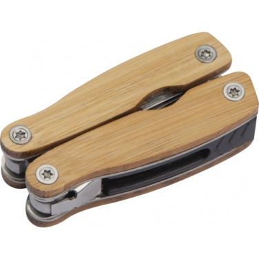 Logo trade business gift photo of: Multifunction tool bamboo LEEDS