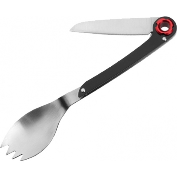 Logotrade promotional item picture of: Multifunctional spoon LATEMAR Schwarzwolf