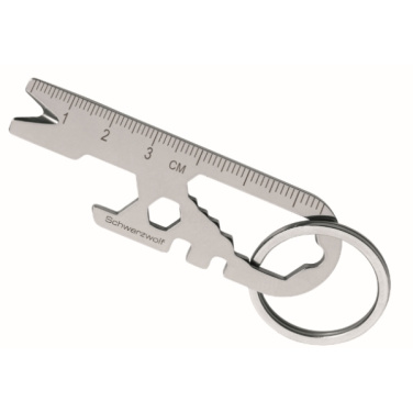 Logo trade promotional giveaways picture of: Multifunctional keychain ATACAMA Schwarzwolf