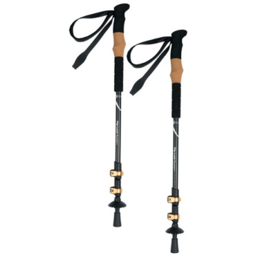 Logotrade business gift image of: Trekking poles DENALI Schwarzwolf