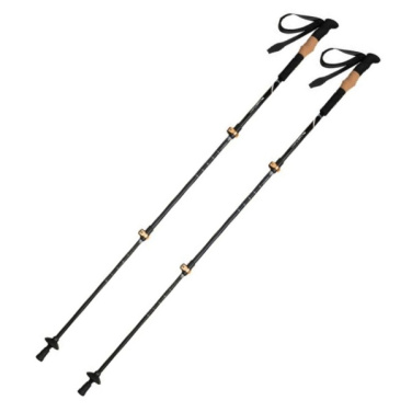 Logotrade promotional giveaway image of: Trekking poles DENALI Schwarzwolf