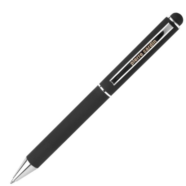 Logotrade promotional giveaway image of: Metal ballpoint pen, touch pen, soft touch CLAUDIE Pierre Cardin