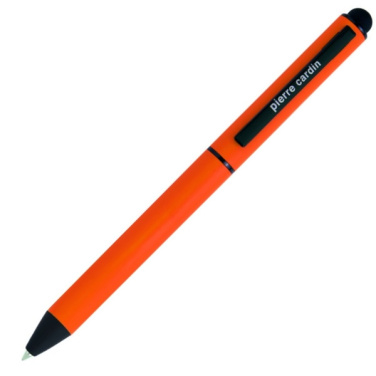 Logotrade promotional product image of: Metal ballpoint pen, touch pen, soft touch CELEBRATION Pierre Cardin