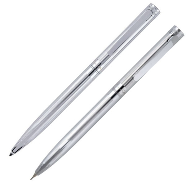 Logo trade business gifts image of: Writing set ballpoint pen & pencil RENEE Pierre Cardin