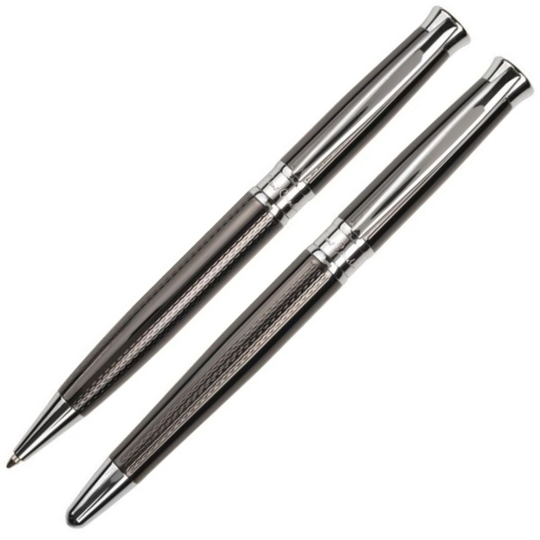 Logotrade business gifts photo of: Metal set of ballpoint pen and roller ROI