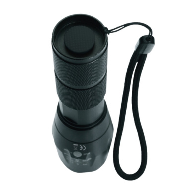 Logo trade promotional gift photo of: Flashlight DELGADA Schwarzwolf