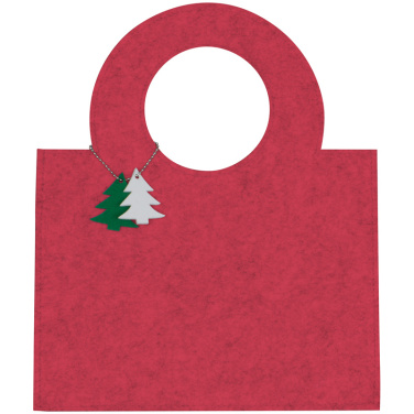 Logo trade business gifts image of: X-mas bag felt OSORNO