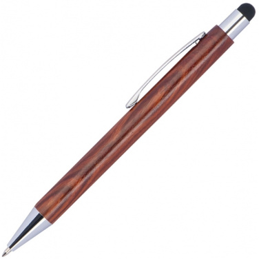 Logo trade advertising products image of: Wooden ballpen BILZEN