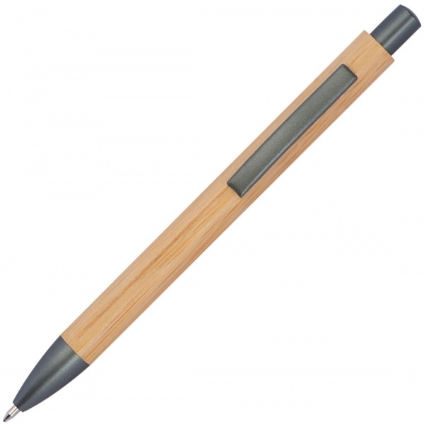 Logo trade promotional giveaway photo of: Bamboo ballpen BERINGEN