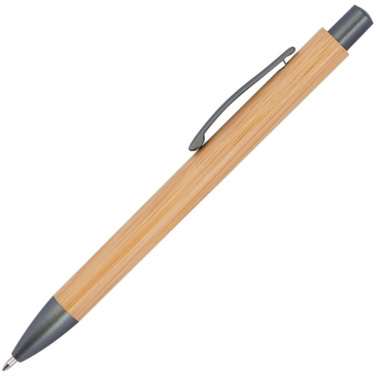 Logo trade promotional merchandise picture of: Bamboo ballpen BERINGEN