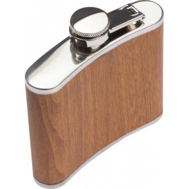 Logo trade promotional merchandise picture of: Hip flask HOOGSTRATEN 170 ml