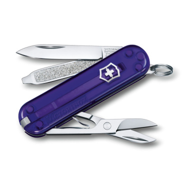 Logo trade corporate gift photo of: Pocket knife Classic SD transparent Victorinox