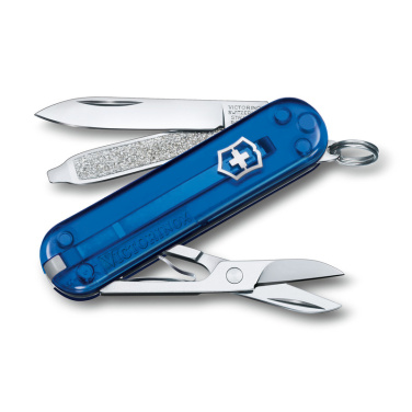 Logo trade advertising products picture of: Pocket knife Classic SD transparent Victorinox